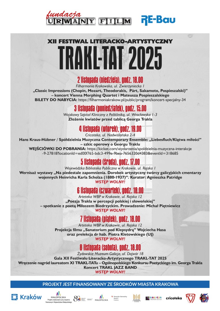 Festiwal TRAKL-TAT 2025