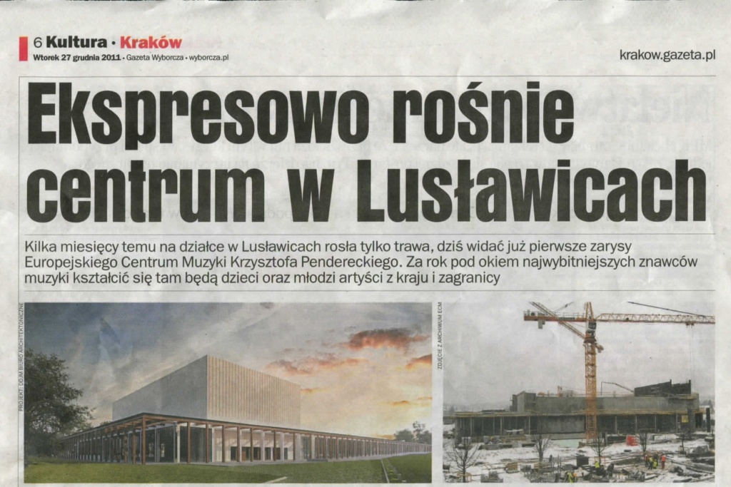 Ekspresowo rośnle centrum w Lusławicach