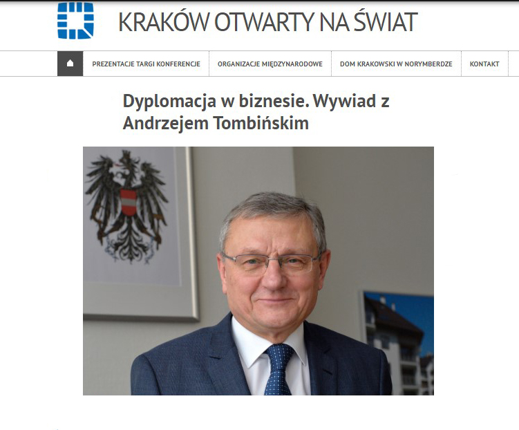 Dyplomacja w biznesie. Wywiad z Andrzejem Tombińskim