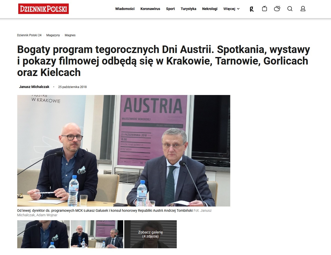 Bogaty program tegorocznych Dni Austrii