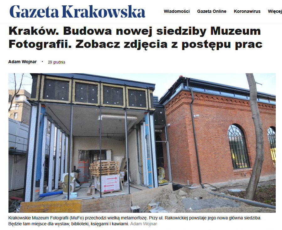Budowa nowej siedziby Muzeum Fotografii